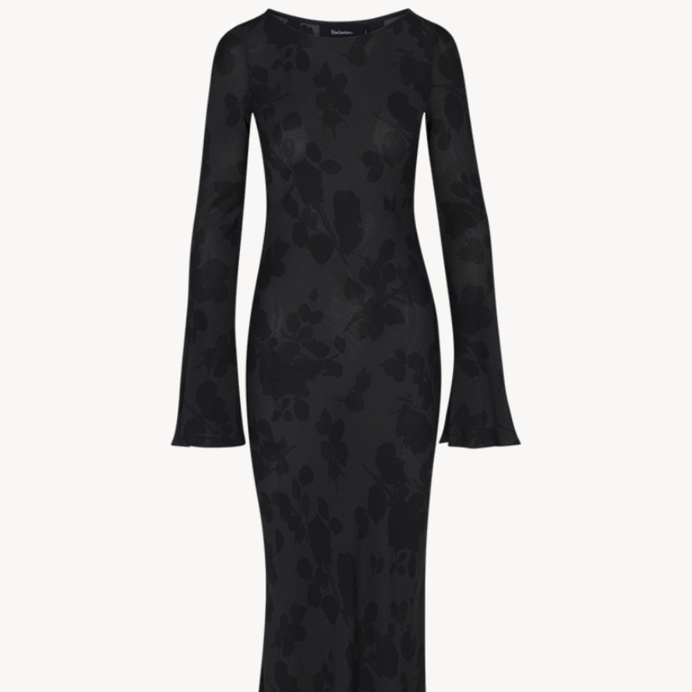The Gia Dress by Realisation in Midnight Rose